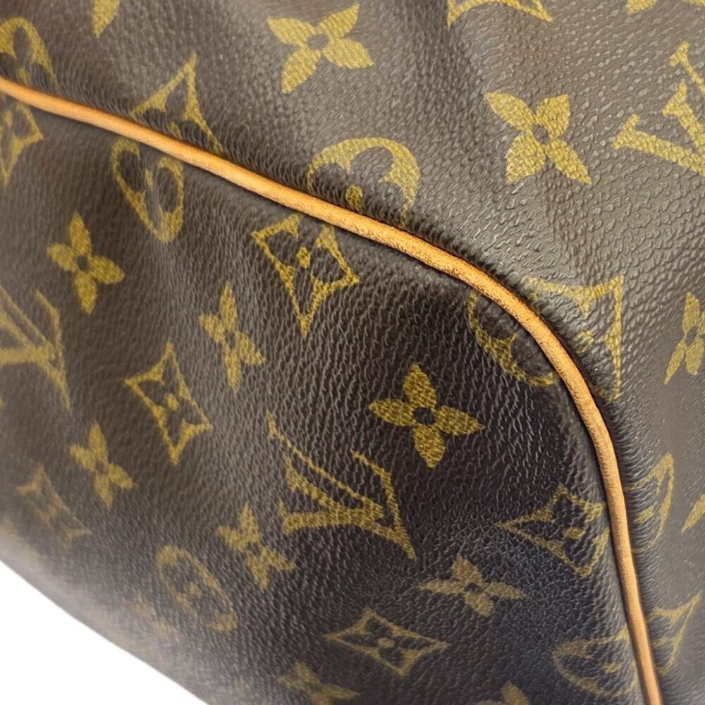 LOUIS VUITTON Brown Monogram Keepall 55 Boston Bag - Picture 7 of 16